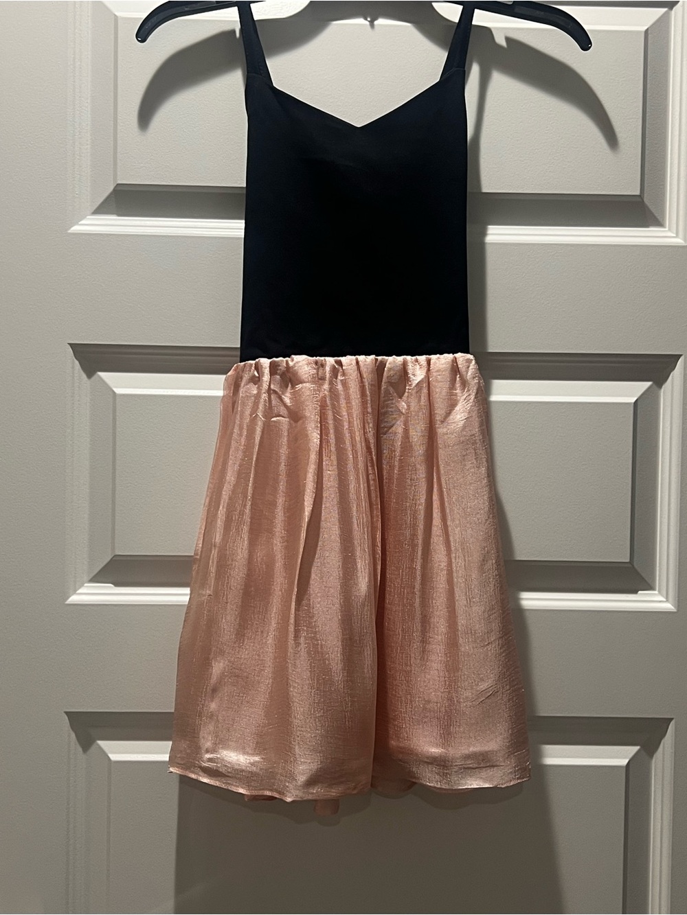 Sally Miller Black Dress with Blush Label Accent